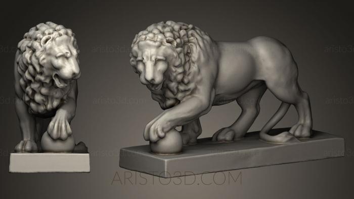 Figurines lions tigers sphinxes (STKL_0178) 3D model for CNC machine